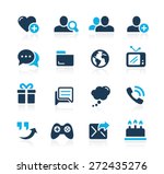 Social Communications Icons // Azure Series