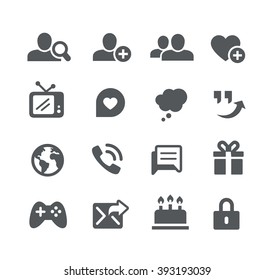 Social Communications Icons // Utility Series
