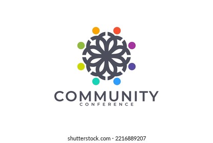 SOCIAL COMMUNITY CONFERENCE LOGO DESIGN