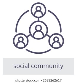Social Community Element For Design Graphic