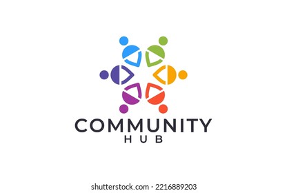 SOCIAL COMMUNITY HUB LOGO DESIGN