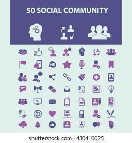 social community icons
