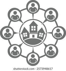 Social Community network logo Set  