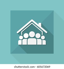 Social community - Vector web icon