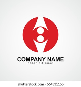 Social Company Logo Vector Template