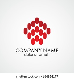 Social Company  Logo Vector Template