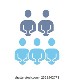 social concept line icon. Simple element illustration. social concept outline symbol design.