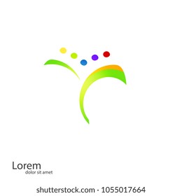 
Social concept vector logo design template. Science technology abstract icon - vector logo. Teamwork symbol. Social Network. Community icon.

