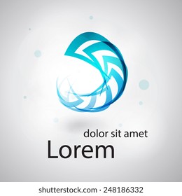 Social concept vector logo design template. Science technology abstract icon - vector logo. Teamwork symbol. Social Network. Community icon.