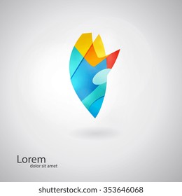 Social concept vector logo design template. Science technology abstract icon - vector logo. Teamwork symbol. Social Network. Community icon.