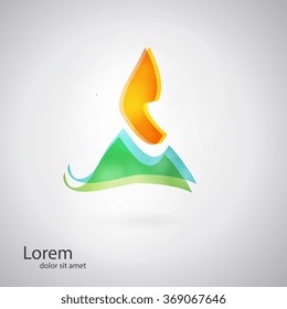 Social concept vector logo design template. Science technology abstract icon - vector logo. Teamwork symbol. Social Network. Community icon.