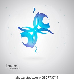 Social concept vector logo design template. Science technology abstract icon - vector logo. Teamwork symbol. Social Network. Community icon.