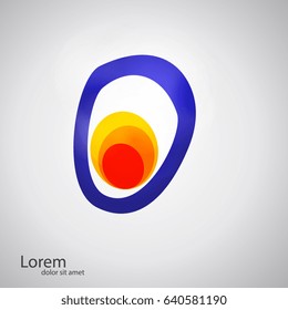 Social concept vector logo design template. Science technology abstract icon - vector logo. 