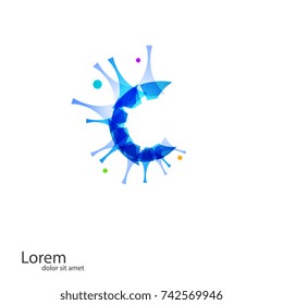 Social concept vector logo design template. Science technology abstract icon - vector logo. Teamwork symbol. Social Network. Community icon.