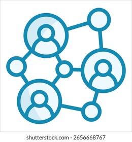 Elemento de icono de conexión social para diseño