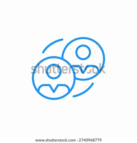 social connection icon sign vector