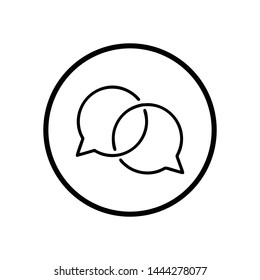 Social connection. Web design icon logo template