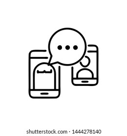 Social connection. Web design icon logo template