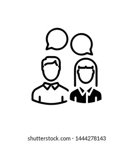 Social connection. Web design icon logo template