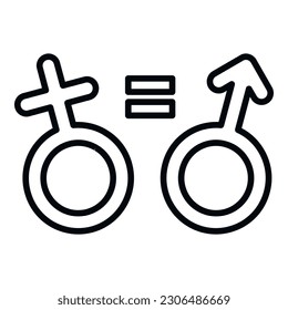 Social core values icon outline vector. Value purpose. Trust company