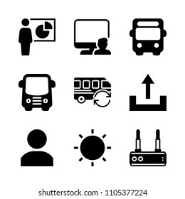 social, creative, site and keyboard icons in Web vector set. Graphics for web and design