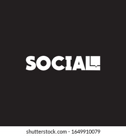 Social Custom Logo Design Illustration