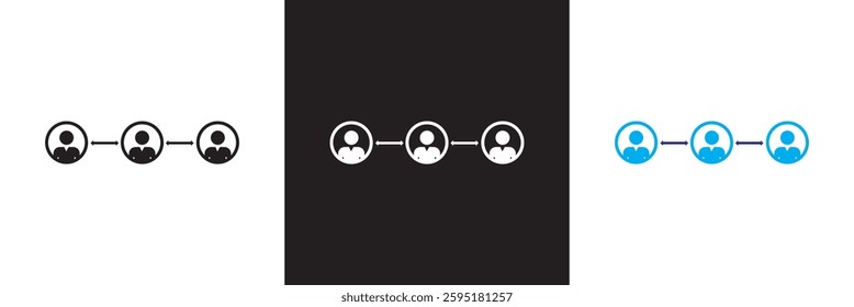 Social distance icon . social distancing icon.  Isolated on white, pink and black background. Vector illustration. EPS 10