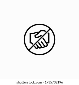 diseño de logotipo vectorial plano de icono de distancia social