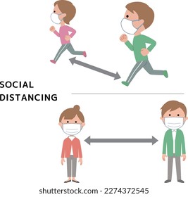 Social distance Let's keep the distance