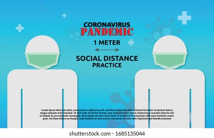 práctica de distancia social, orden de control de movimiento y bloqueo debido a la crisis del coronavirus covid-19. para combatir la propagación del virus.