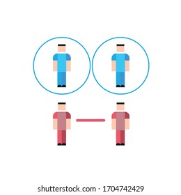 social distance to prevent transmission of the virus