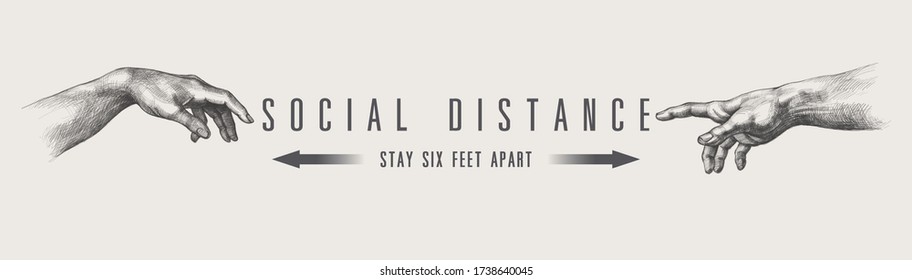 Social distance symbol,Coronovirus epidemic protective,vector illustration for t-shirt.