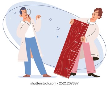 Social distance vector illustration. Social distancing measures are crucial for public safety and well being Maintaining physical distance is preventive action during pandemic The social distance