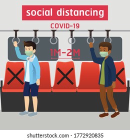 social distance,Space for safety and people should be 1 meter apart,social distancing.