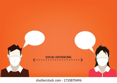 Social distancing can help to stop or slow down the spread of a highly contagious disease (Covid-19 virus) of human.