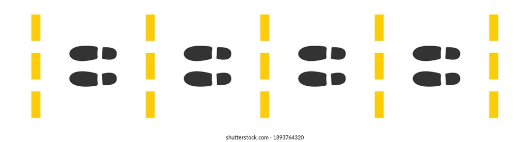 Social distancing concept. Social distancing Instruction Icon. Keep the distance. Vector illustration