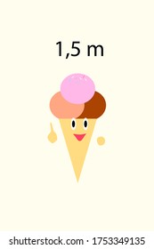 Social distancing and coronavirus covid-19 prevention: maintain a safe distance from others at the Ice cream shop.