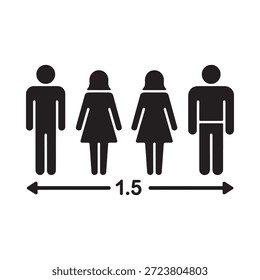 Los lineamientos de distanciamiento social mantienen una distancia de 1 5 metros entre las personas