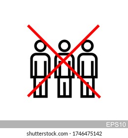 
Social distancing icon
