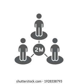 social distancing icon, color, line, outline vector sign, linear style pictogram isolated on white. Symbol, logo illustration