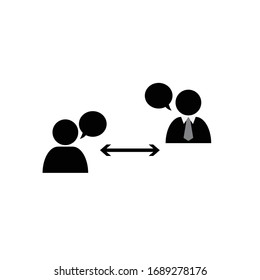 Social distancing icon. Keep the  distance.  stop covid 19,  coronavirus 