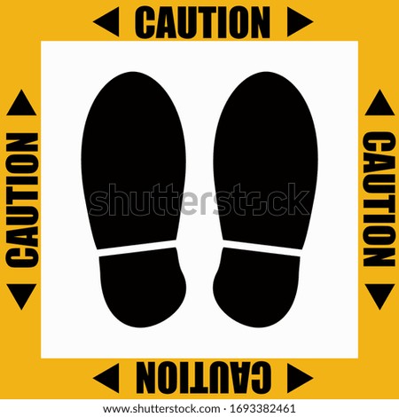Social Distancing Icon. Keep Your Distance Warning Sign Stay Safe From COVID 19