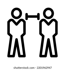 social distancing icon or logo isolated sign symbol vector illustration - high quality black style vector icons
