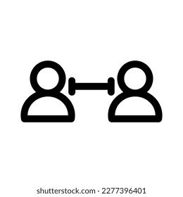 social distancing icon or logo isolated sign symbol vector illustration - high quality black style vector icons
