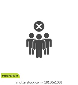 social distancing icon sign illustration design element vector eps 10