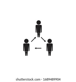 social distancing icon vector illustration