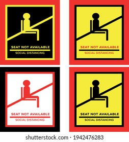 Social Distancing Icon. Vector Image.