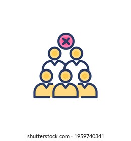 Social Distancing icon in vector. Logotype