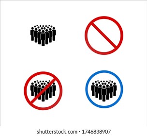 Social distancing icon,design element vector isolated.