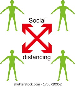 Distancia social - Imagen de distancia entre personas